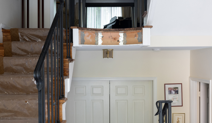 Home elevator installation site