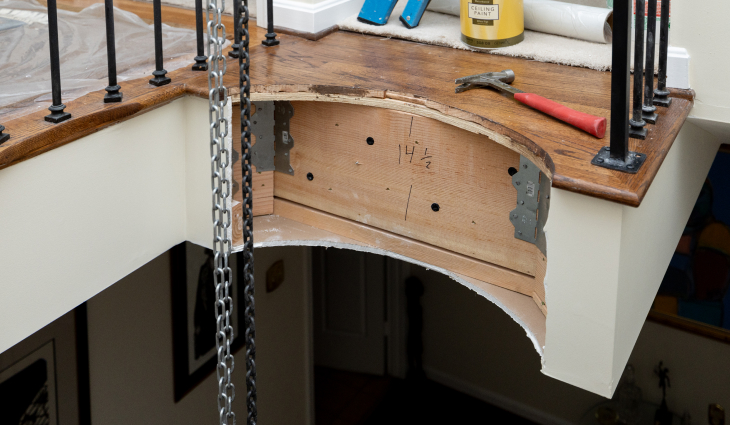 Construction of home elevator installation