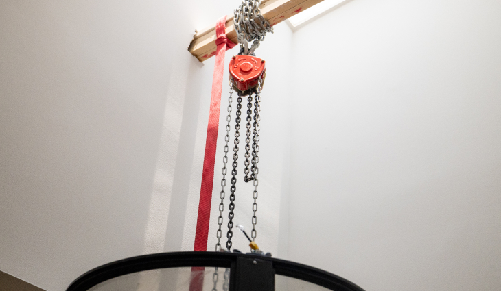 Home elevator installation site