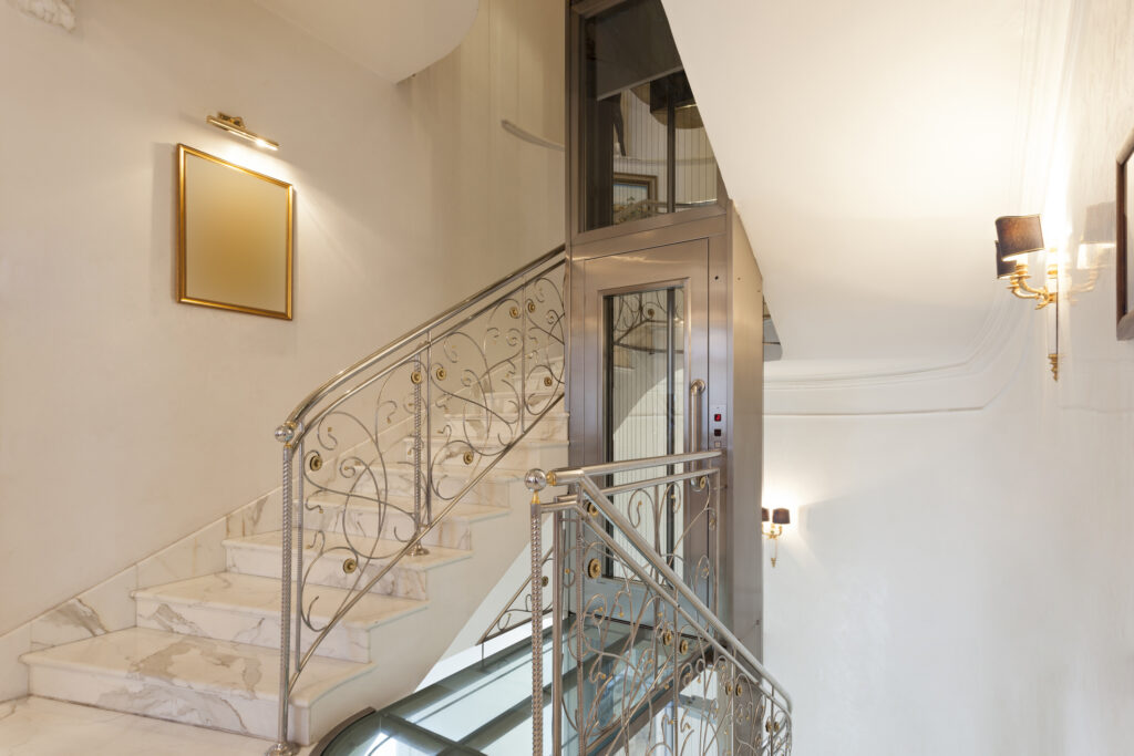 Elevator in luxury villa